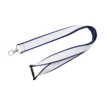 Doppellagiges Custom-Lanyard mit Sicherheitsverschluss EU farbe petrolblau