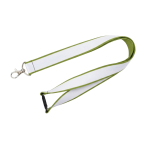Doppellagiges Custom-Lanyard mit Sicherheitsverschluss EU farbe olivgrün