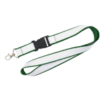 Doppellagiges Vollfarb-Lanyard mit Schnalle aus Europa farbe grün