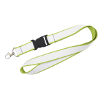 Doppellagiges Vollfarb-Lanyard mit Schnalle aus Europa farbe lindgrün