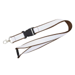 Doppellagiges Lanyard mit Sicherheitsverschluss & Schnalle farbe braun