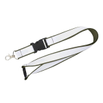 Doppellagiges Lanyard mit Sicherheitsverschluss & Schnalle farbe grau