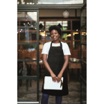 Lange verstellbare Polybaumwoll-Schürze 240 g/m² farbe schwarz Stimmungsbild