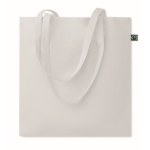 Fairtrade-Baumwolltasche mit langen Henkeln, 180g/m2 farbe weiß zweite Ansicht