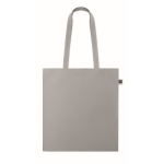 Fairtrade-Baumwolltasche mit langen Henkeln, 180g/m2 farbe grau