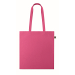 Fairtrade-Baumwolltasche mit langen Henkeln, 180g/m2 farbe pink