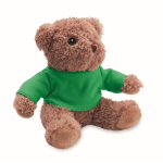 Teddybär mit personalisierbarem farbigem T-Shirt farbe grün
