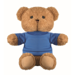 Teddybär mit T-Shirt zum Personalisieren farbe blau zweite Ansicht