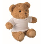 Teddybär mit T-Shirt zum Personalisieren farbe weiß