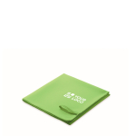 Leichtes Mikrofaserhandtuch mit schnelltrocknender Funktion 50x100 cm farbe lindgrün Ansicht mit Druckbereich