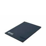 Schnelltrocknendes Mikrofaserhandtuch 100x150 cm farbe blau Ansicht mit Druckbereich