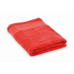 Badetuch aus 100 % Baumwollfrottee 380 g/m² 70x140 cm farbe rot
