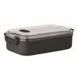 Lunchbox aus Kunststoff mit Innenbeschichtung aus recyceltem Edelstahl 750 ml farbe schwarz