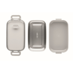 Lunchbox aus Kunststoff mit Innenbeschichtung aus recyceltem Edelstahl 750 ml farbe grau fünfte Ansicht