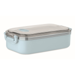 Lunchbox aus Kunststoff mit Innenbeschichtung aus recyceltem Edelstahl 750 ml farbe hellblau