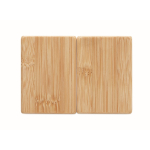 Bambus Salz- und Pfefferstreuer-Set mit magnetischer Verbindung farbe holzton siebte Ansicht