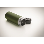 Doppelwandige Edelstahlflasche mit Strohhalm 500 ml farbe dunkelgrün siebtes Detailbild