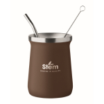 Edelstahlbecher speziell für Yerba Mate 240 ml farbe braun Hauptansicht