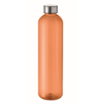 Auslaufsichere RPET-Flasche mit sicherem Verschluss und 1 L Fassungsvermögen farbe orange-transparent
