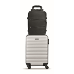 Erweiterbarer Kabinenrucksack aus RPET-Polyester 600D 15'' farbe schwarz achte Ansicht