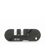 Taschenmesserschärfer für Messer im Kunststoffetui farbe schwarz Ansicht mit Druckbereich