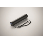 Wiederaufladbare Taschenlampe aus recyceltem Aluminium mit 110 Lumen farbe schwarz viertes Detailbild