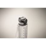 RPET-Auslaufsichere Flasche mit Strohhalm und Klappdeckel 700 ml farbe transparent drittes Detailbild