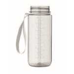 RPET-Auslaufsichere Flasche mit Strohhalm und Klappdeckel 700 ml farbe transparent