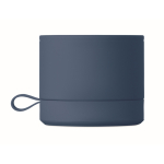 Kompakter kabelloser Metalllautsprecher mit Gummioberfläche 3W farbe blau zweite Ansicht