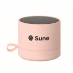 Kompakter kabelloser Metalllautsprecher mit Gummioberfläche 3W farbe rosa zweite Hauptansicht