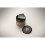 Kabelloser Lautsprecher mit Bambus- und ABS-Gehäuse 3W farbe holzton achtes Detailbild