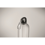 Transluzente RPET-Flasche mit Verschluss und Karabiner 500 ml farbe transparent drittes Detailbild