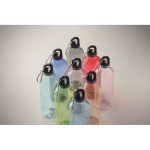 Transluzente RPET-Flasche mit Verschluss und Karabiner 500 ml farbe transparentes hellblau fünftes Detailbild