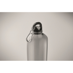 Transluzente RPET-Flasche mit Karabiner 750ml farbe grau-transparent drittes Detailbild