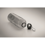 Transluzente RPET-Flasche mit Karabiner 750ml farbe grau-transparent viertes Detailbild