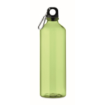 Transluzente RPET-Flasche mit Karabiner 750ml farbe transparentes lindgrün