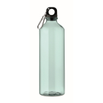 Transluzente RPET-Flasche mit Karabiner 750ml farbe mintgrün