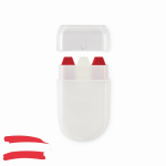 Körpermalstift mit verschiedenen Flaggenfarben im Etui farbe weiß zweite Ansicht