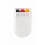 Körpermalstift mit verschiedenen Flaggenfarben im Etui farbe gelb