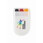 Körpermalstift mit verschiedenen Flaggenfarben im Etui farbe gelb Hauptansicht