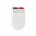 Körpermalstift mit verschiedenen Flaggenfarben im Etui farbe dunkelgrün