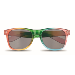 Mehrfarbige Regenbogen Sonnenbrille mit UV400-Schutz farbe mehrfarbig zweite Ansicht