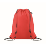 Kordelrucksack aus RPET-Vliesstoff 80 g/m² farbe rot
