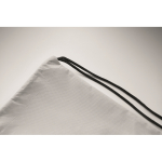 Kordelrucksack aus RPET-Vliesstoff 80 g/m² farbe weiß viertes Detailbild