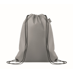 Kordelrucksack aus RPET-Vliesstoff 80 g/m² farbe grau