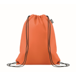 Kordelrucksack aus RPET-Vliesstoff 80 g/m² farbe orange