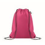Kordelrucksack aus RPET-Vliesstoff 80 g/m² farbe pink