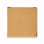 Set mit 4 Textmarkern in fluoreszierenden Farben in personalisierbarer Kraftbox farbe beige siebte Ansicht