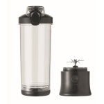 Tragbarer, wiederaufladbarer Mixer mit Trinkdeckel 600 ml farbe schwarz dritte Ansicht