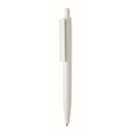 Kugelschreiber für Unternehmen aus recyceltem Kunststoff mit blauer Tinte farbe weiß